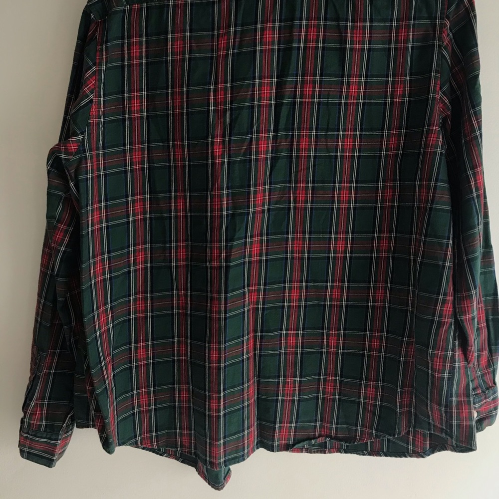 Pendleton Green Plaid Button Down, Sz Medium - image 6
